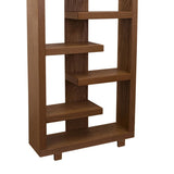 Laurel Canyon 80 inch high Bookshelf, No Assembly Required, Oak Bourbon Finish B108P292286
