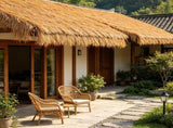 1.6 x 16.4 ft Artificial Thatch Roofing Roll, Waterproof & Fire-Resistant, for Patio, Pool & Beach 29656545
