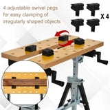 ZUN Carpenter workbench with protractor 95574863