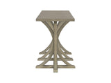 U-Style 59.8'' Wooden Console Table with Oak Veneer Top,Farmhouse Entryway Table with Rubber Wood N711P295300E