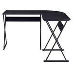 ZUN Black L-shaped Writing Desk B062P186498