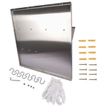 ZUN Range with Shelf 30 x 30.7 Inch Range Hood Wall Shield for Range Hood Stainless 80373851