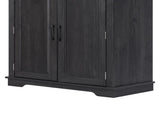 K&K 71" Tall Kitchen Pantry Cabinet with 3 Pull Out Cabinet Organizers, Farmhouse Embossed Texture N707P256507B