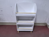 Kids Bookshelf, 3-Tier Bookcase, Book Organizer, toy Storage Cabinet Organizer, White 33748394