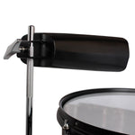 ZUN Percussion 13" & 14" Timbales Drum Set with Stand and Cowbell Black 80488868