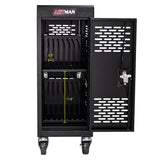 16-Compartment Removable Locking Charging Cabinet for Laptop, Chromebook-Black W1102137769