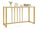 39" Console Table with Built-in Charging Station, Narrow Entryway Table with USB & Type-C Ports 99477409