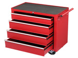 Steel maintenance tool cart single base cabinet 4 drawers 330lb red 52812447