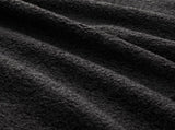 Armless Sofa W/Pillow Teddy Fabric-Black W714P357237