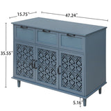 3 Door 3 Drawer Cabinet, American Furniture, Suitable for Bedroom, Living Room, Study W688124215
