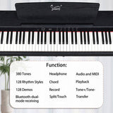 GDP-105 88 Keys Standard Full Weighted Keyboards Digital Piano with Furniture Stand, Power Adapter, 63585988
