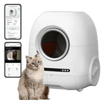 ZUN Self-cleaning cat litter box, 68L+9L, suitable for a variety of cat litter, APP control, real-time 89338683