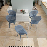 2-Pack Modern Lounge Chairs Indoor/Outdoor All-Weather PP Plastic, Lightweight for Patio, Beach, W3450P323311