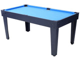 5-in-1 Multi-Game Table - Billiards, Push Hockey, Foosball, Ping Pong, and Basketball black/blue 86399614