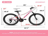 A26261 26 inch's Bicycle, Shock Absorbing Front Fork, 7 - Speed, V - brakes, Mountain Tire, W1856P414947