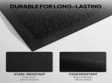 1PC Black PVC Composite Commercial Entrance Mat, 90x150x1.2cm, Extra-Long & Thick Heavy-Duty Floor 76398588