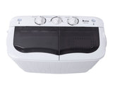 Compact Twin Tub with Built-in Drain Pump XPB35-188S 14.3lbs Semi-automatic Gray Cover 11490981