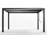 10' x 10'Pergola Modern Style with Adjustable Louvers for Outdoor Roof, Garden, Easy Assembly, 51480897