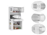 Pantry Cabinet 67" H, Two Doors, One Drawer, Two Storage Shelves, Two Internal Shelves, Three B097120774