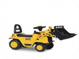 3 in 1 Ride On Toy Bulldozer Digger Tractor Pulling Cart for Backyard Sandbox Pretend Play 28562937