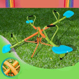 XSS004 outdoor playground four seats seesaw kids 360 degree rotating sturdy plastic seat seesaw W171194409
