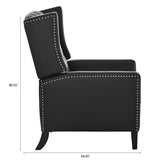 ZUN 27.16" Wide Manual Wing Chair Recliner W68090130