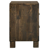 Rustic Golden Brown 2-drawer Nightstand B062P145494