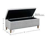 Rectangular Soft Close Storage Bench B03548990