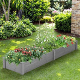 Over Ground Raised Garden Bed 96x28x10'', Large Long Planter Box for Outdoor, Tool-Free Assembly 83660771