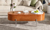 U-Can 47.2''Lift Top Coffee Table with 360-degree Marble-patterned rotating tray,Hidden Compartment, N724P228920D