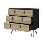 ZUN Kimball Hairpin Legs Dresser with 3-Drawers and Modern Design B128P176106