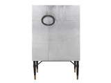 Yoela Leather & Aluminum Wine Cabinet B2726P457655