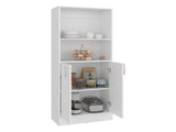 Griffin Multi-storage Cabinet with 5 Compartments, and 2 Doors, White B097P474300