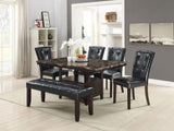 Faux Leather Upholstered Dining Chair, Black SR011750