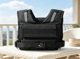 35lb Adjustable Weighted Vest, Iron Weight Training Vest with Shoulder Pad & Reflective Stripes for 71109755