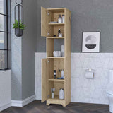 Charlotte Linen Cabinet, 2 Single Door Cabinet, Division, One Shelf B128P148896