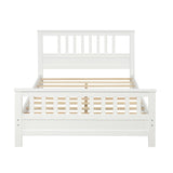 Wood Platform Bed with Headboard and Footboard, Full WF192974AAK