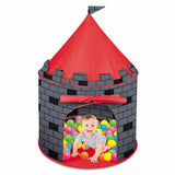 Kids Knight Castle Play Tent with 100 Pit Balls, Pop-up Play Tent with Storage Pocket 30877250