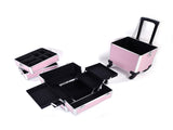 4 in 1 Aluminum Cosmetic Makeup Case Tattoo Box Pink 34306732