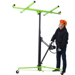 ZUN Drywall Lift Panel 11' Lift Drywall Panel Hoist Jack Lifter,GREEN+BLACK W465121421