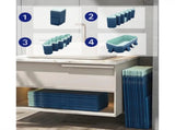 2.6m PVC folding pool bathes and cools in summer, suitable for outdoor patio beach W2710P330782