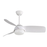 ZUN 42 Inch Decorative ABS Ceiling Fan With 6 Speed Remote Control Dimmable Reversible DC Motor With Led W882140937