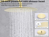Shower System Shower Faucet Combo Set Wall Mounted with 10" Rainfall Shower Head and handheld shower 32087493