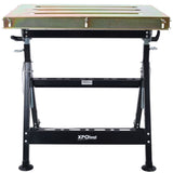 Welding Table 30"x20", 400lbs Load Capacity Steel Welding Workbench Table on Wheels, Folding Work 97101783