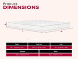 Premium 9 in. Medium Pocket Bed in a Box Spring Mattress - Twin XL, White B011P202584