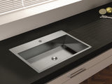 33Inch Top mount Kitchen Sink Drop-in, Farmhouse Kitchen Sink with Sink Protector 18 Gauge, 50769401