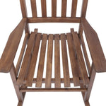 ZUN Outdoor Acacia Wood Rocking Chair Brown, Rustic Traditional Patio Rocker Chair 1 PC Single Pack W2640P207936