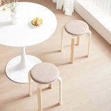 Set of 4 Stackable Stools, Round Backless Chairs for Dining Room, Kitchen, Classroom W1718P165861