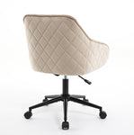 ZUN Velvet Office Desk Chair, Modern Home Desk Chair with Wheels , Vanity Chairs for Living Room, W2725P190515