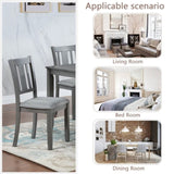 Wooden Dining Chairs Set of 4, Kitchen Chair with Padded Seat, Upholstered Side Chair for Dining W1998126421